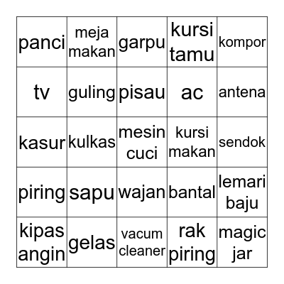 Seraphina Quinzel Bingo Card