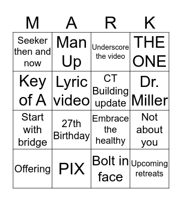 LEAVE A... Bingo Card