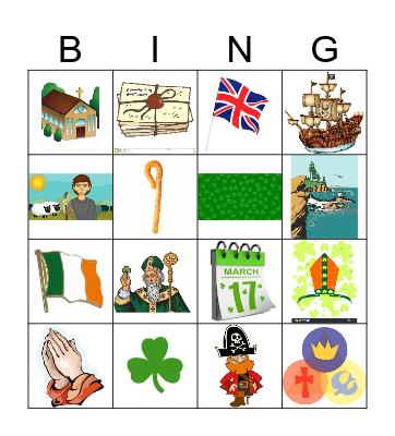 ST. PATRICKS BINGO Card