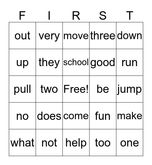 Wonders Unit 1 Bingo Card