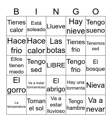 Loteria 3.3. Bingo Card