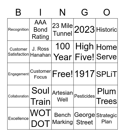 * VAT WORKSHOP 2017 * Bingo Card