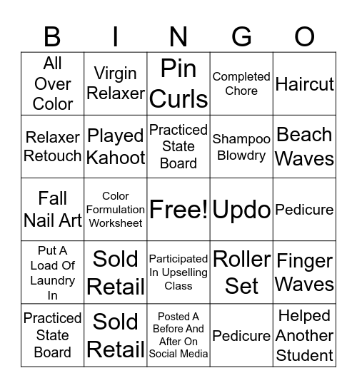 Clinic Floor Bingo 9/21/2017 Bingo Card