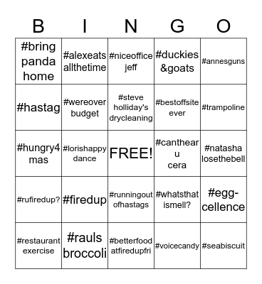 Bell Bingo! Bingo Card