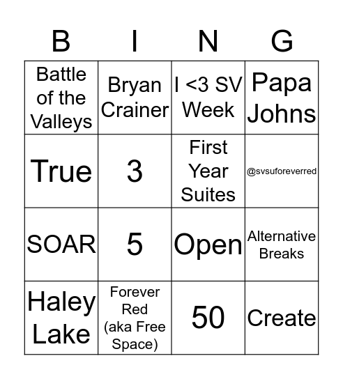 Bitchin' Bingo Card
