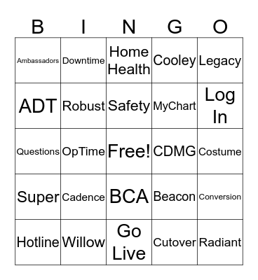 30 Day Org Readiness Bingo Card