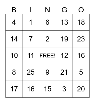 CCT SUMMER BINGO Card