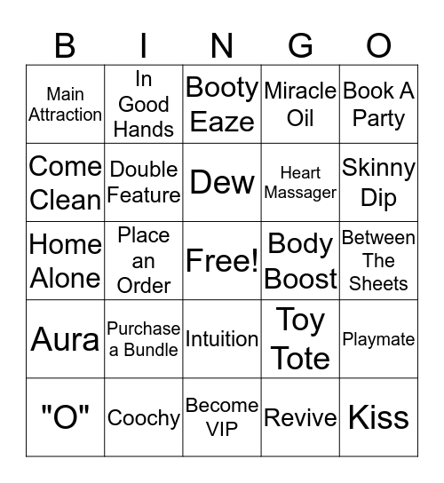 Bing-"o" Bingo Card