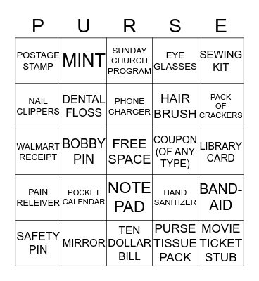 What's in Your Bingo Card