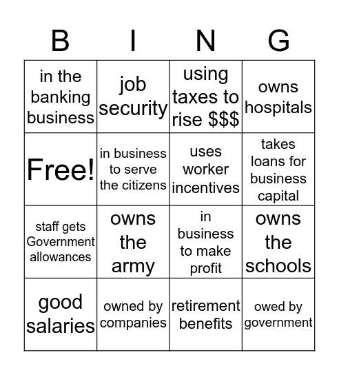 Business Bingo!! Bingo Card