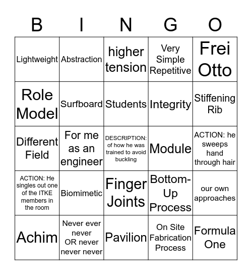 JUST KIDDING Bingo Card