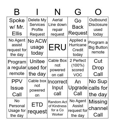 Maitland Bingo Madness Bingo Card
