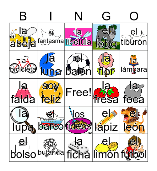 Juguemos bingo Card