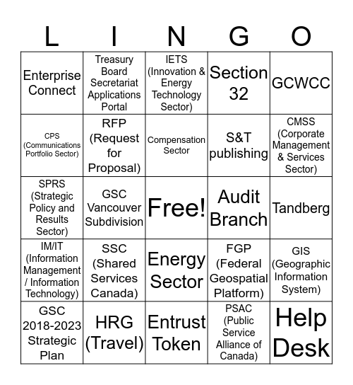 GCWCC 2017 Bingo Card