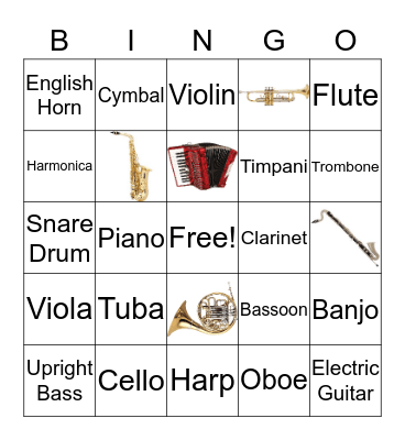 Resphigi, The Pines of Rome, IV. Bingo Card