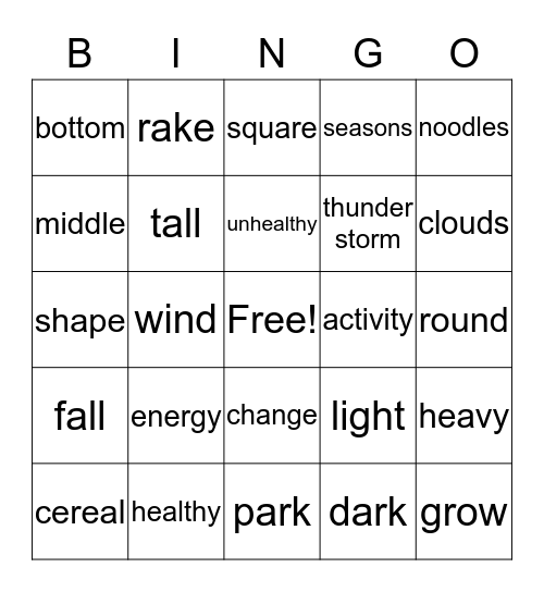 Ocean-Science Bingo Card