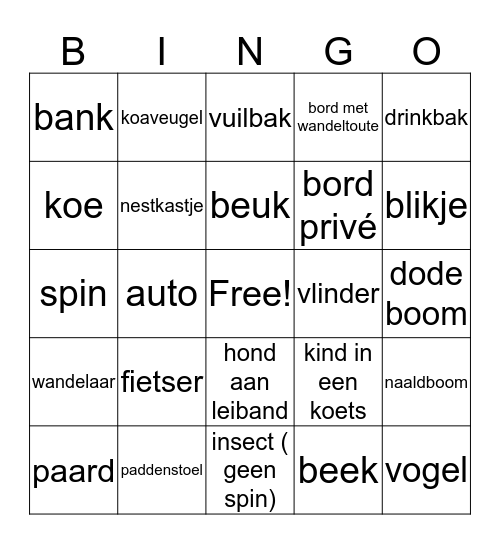 wandelbingo Card