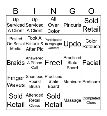 Clinic Floor Bingo 9/26 Bingo Card