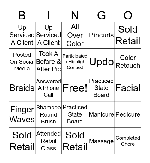 Clinic Floor Bingo 9/26 Bingo Card