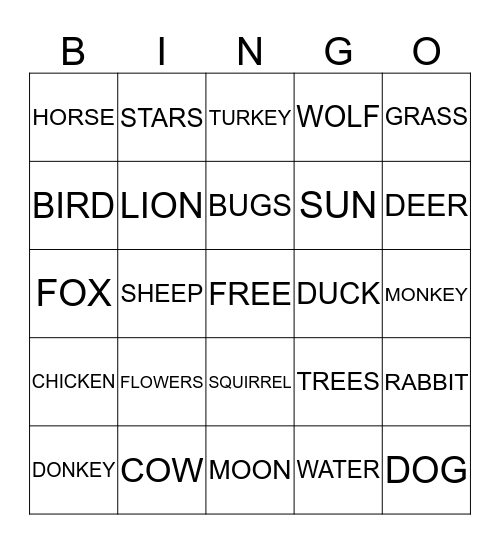 ST. FRANCIS DAY Bingo Card