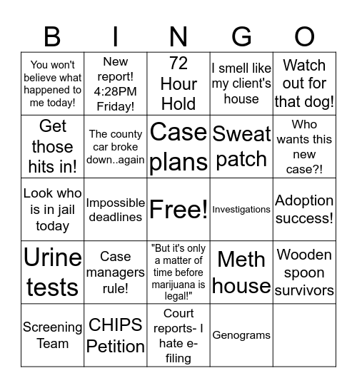 Child Protection BINGO! Bingo Card