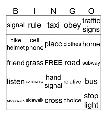 Getting Around your Community Bingo Card