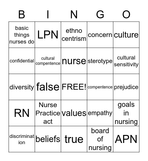 Bingo Card