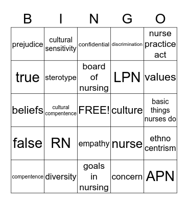 Bingo Card