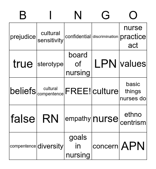 Bingo Card