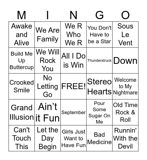 Bingo Card