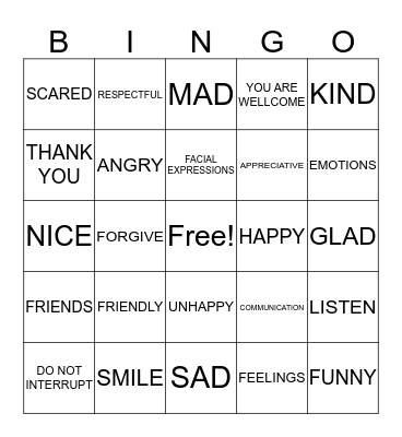 EFFECTIVE COMMUNICATION Bingo Card