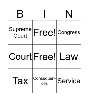 Social Studies Bingo Card