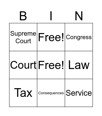 Social Studies Bingo Card