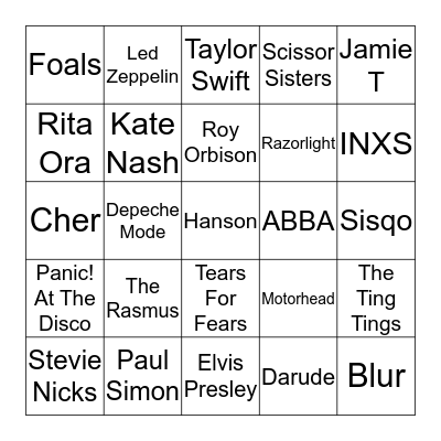 Oink Punk Bingo! Bingo Card