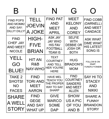 BRANDON ICEBREAKER BINGO Card