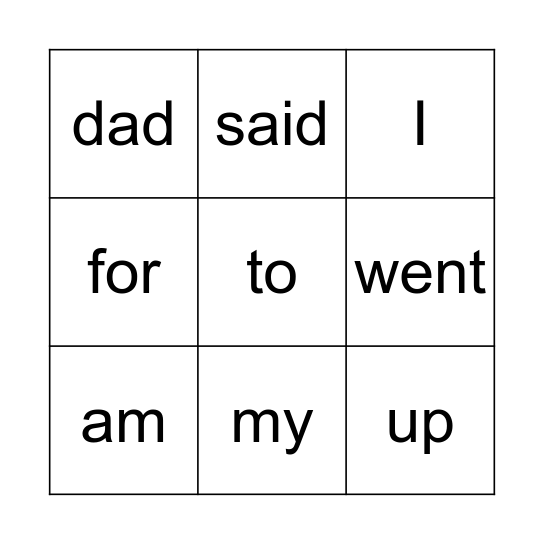 Manaia's Words Bingo Card