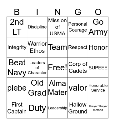 Ninninger Award Dinner 2017 Bingo Card
