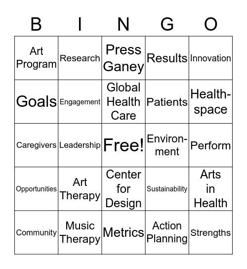 AMI BINGO Card