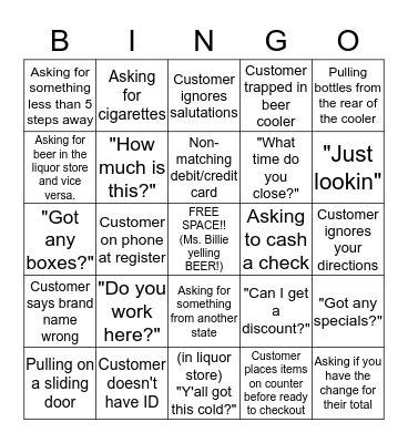 Corky's Bingo! Bingo Card