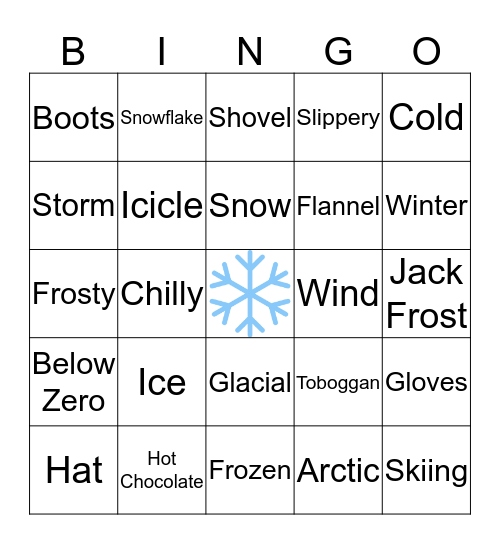 Cira Winter  Bingo Card