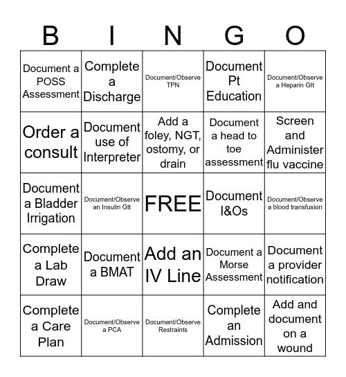 Cerner BINGO 5 Bingo Card