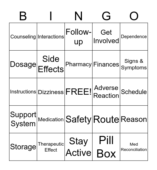 DASH BINGO Card