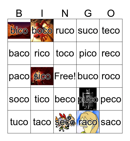 bruhahah Bingo Card