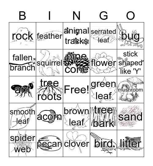 Scavenger Hunt Bingo! Bingo Card