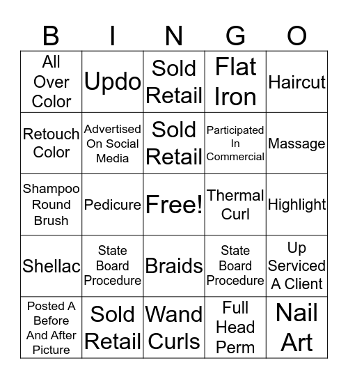 Clinic Floor 9/29 Bingo Card