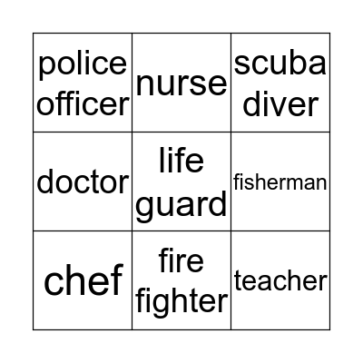 career bingo  Bingo Card