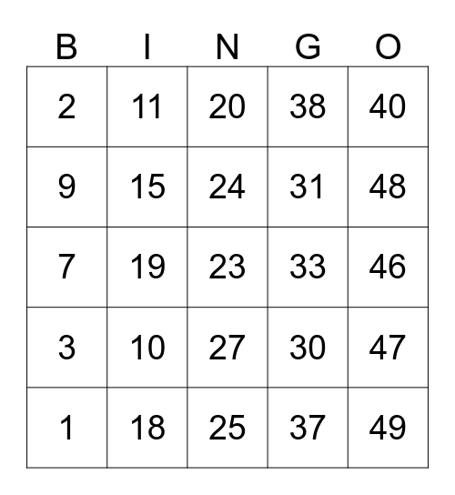 LOTERÍA Bingo Card