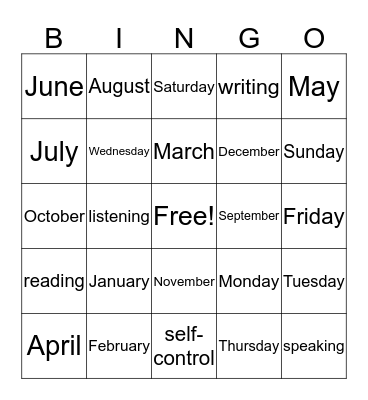 Bingo Card