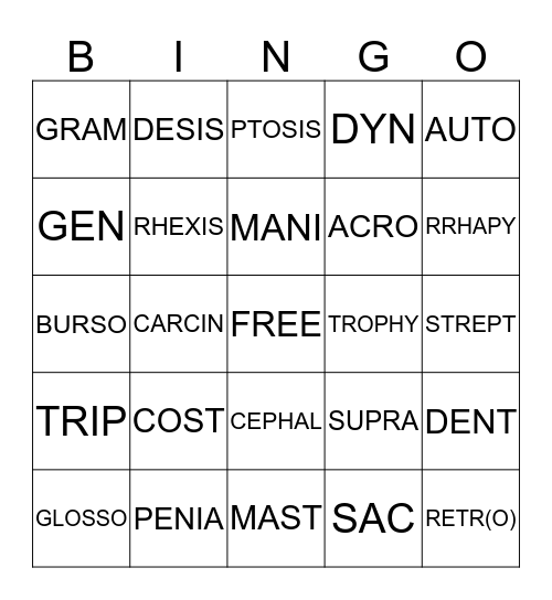 KESHA'S BINGO GAME Bingo Card