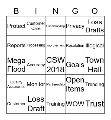 Duluth Builds Trust! Bingo Card